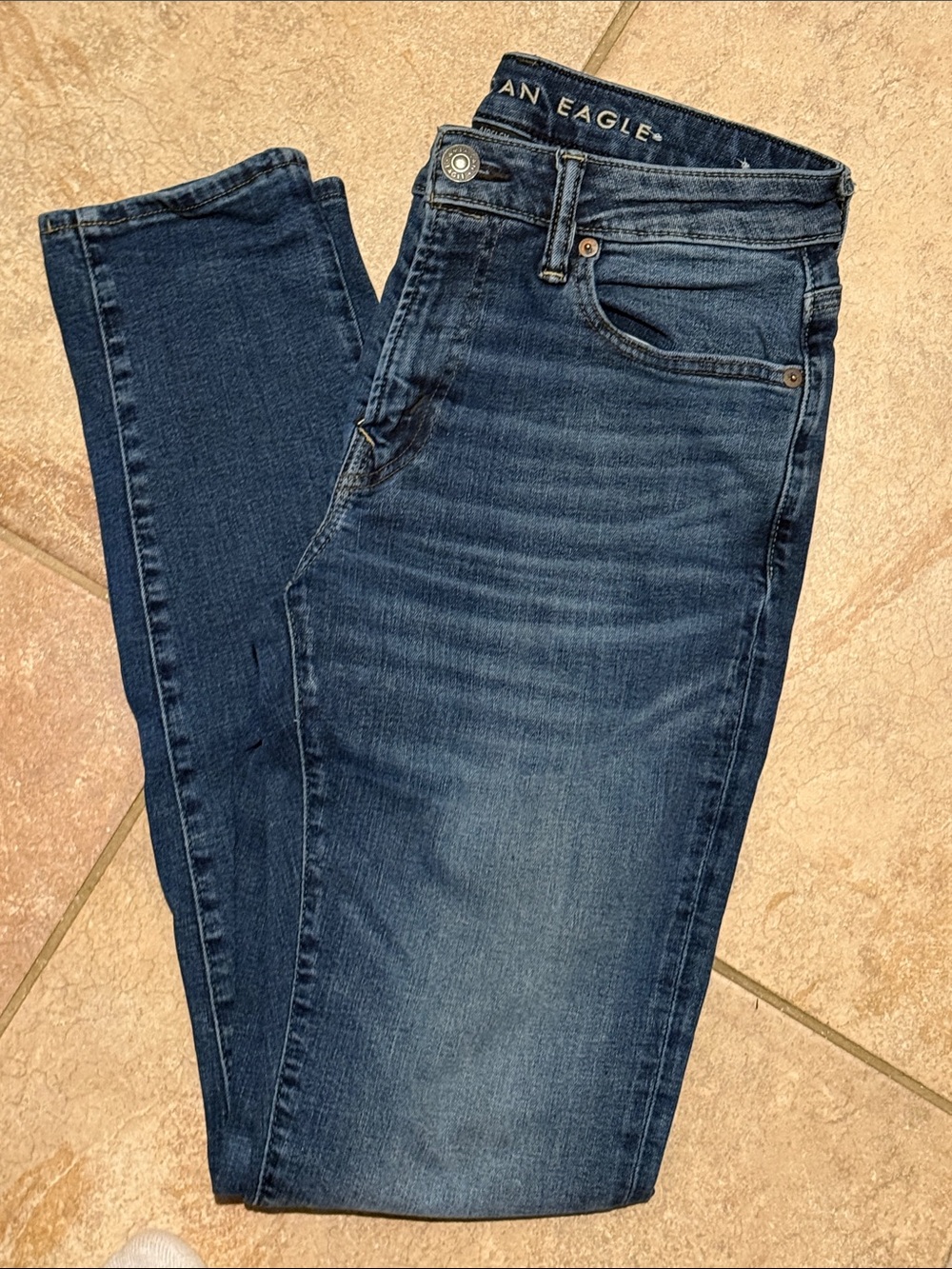 American Eagle Outfitters Women's Skinny Jeans - Light Blue